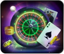 Live Sic Bo table with three dice, croupier, and HD broadcast setup on dslot66